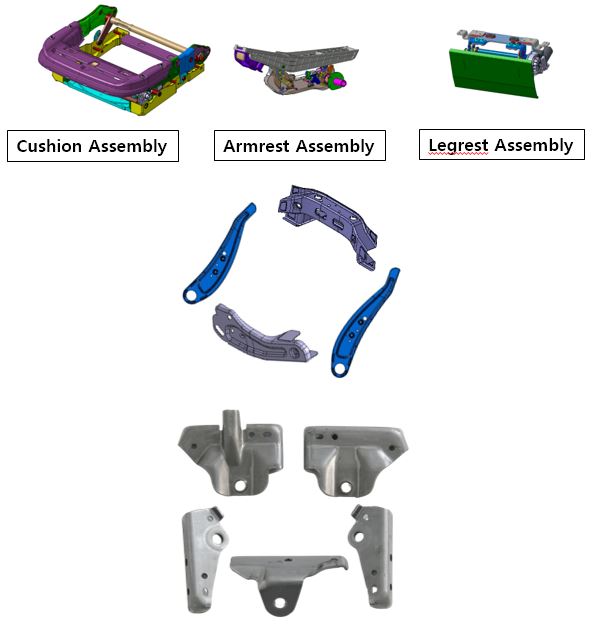 front-row-seat-frame-car-parts